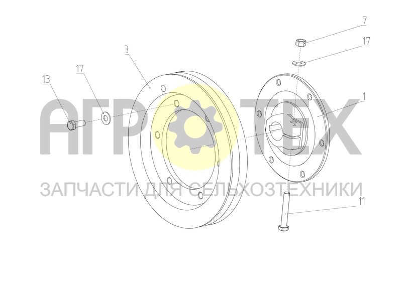 Чертеж Шкив (S300.29.03.530)